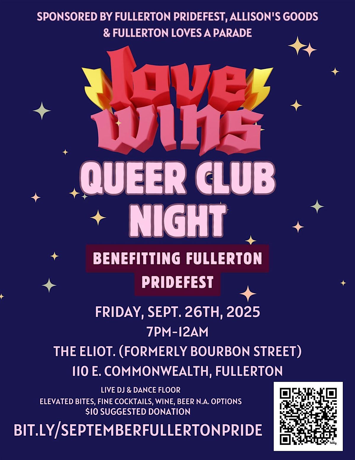 Fullerton Pride Queer Club Night Social