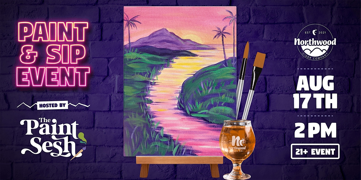 Paint & Sip Painting Event in Cincinnati, OH \u2013 \u201cPath to Paradise"