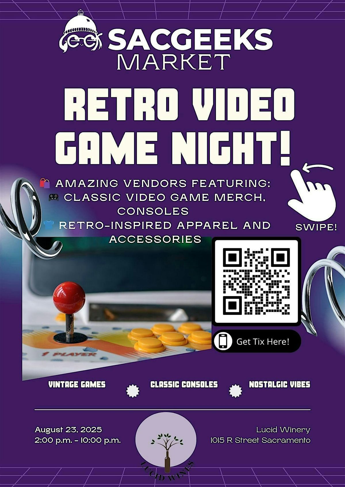 Sacgeeks Market- Retro Videogame Night