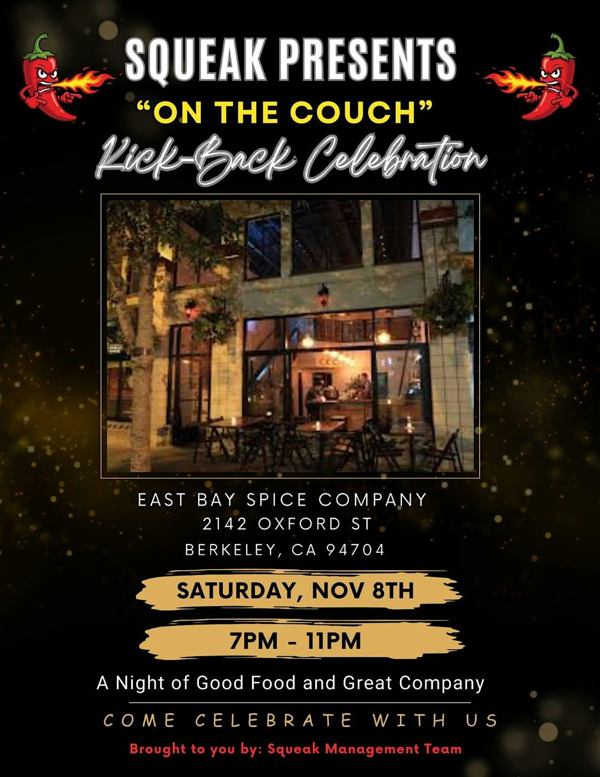 On the Couch Kickback Celebration