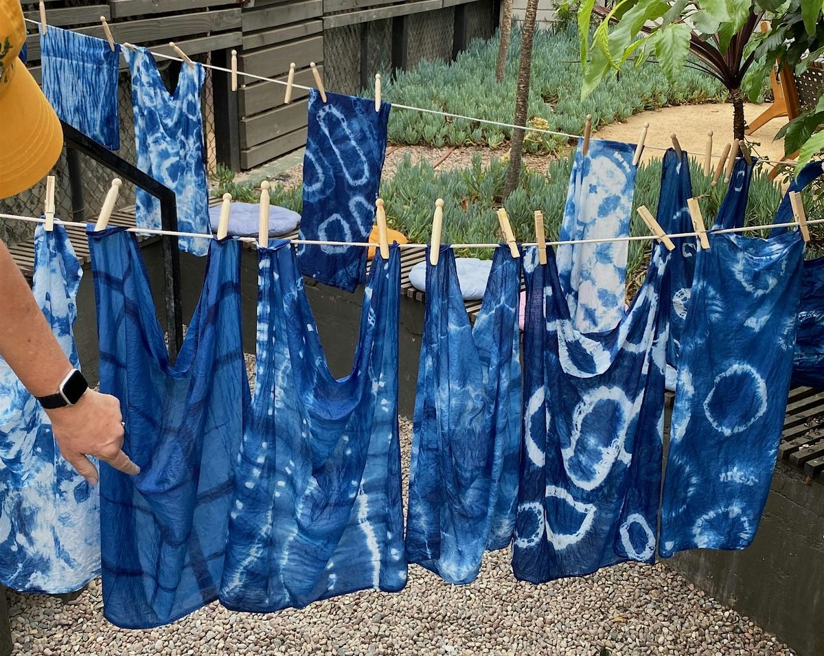 Indigo + Shibori Style Bandana Dyeing Workshop at Alder and Sage