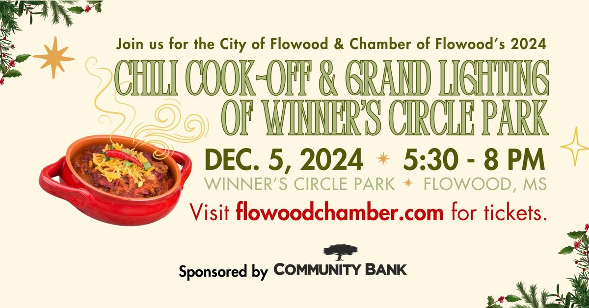 2024 Chili Cook-Off & Grand Lighting of Winner's Circle Park