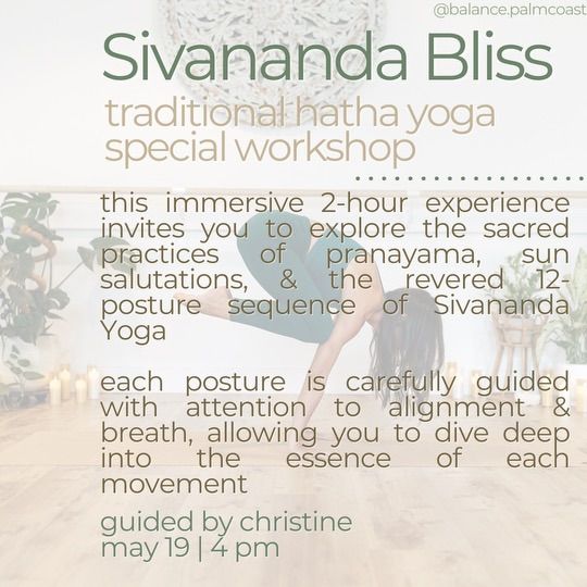 Sivananda Bliss Workshop