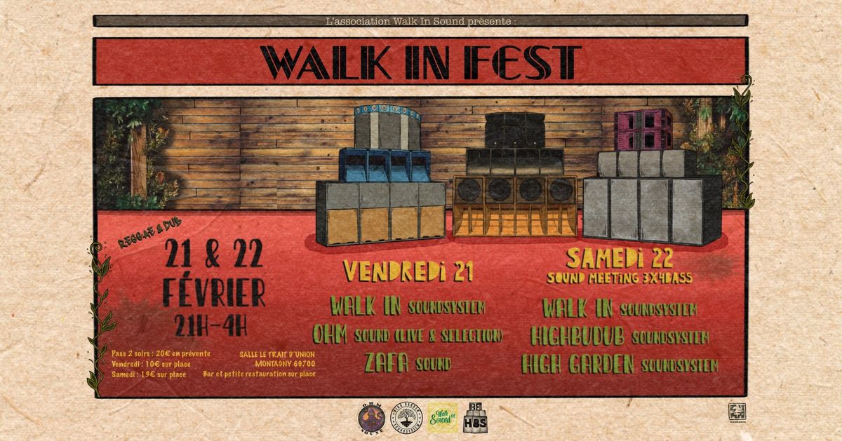 WALK IN FEST \u2739 Festival Dub & Reggae \u00e0 Montagny