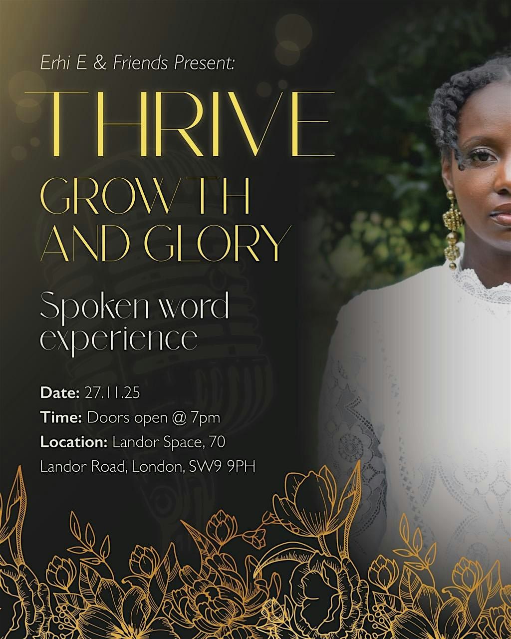 Thrive: Growth and Glory - Spoken word experience