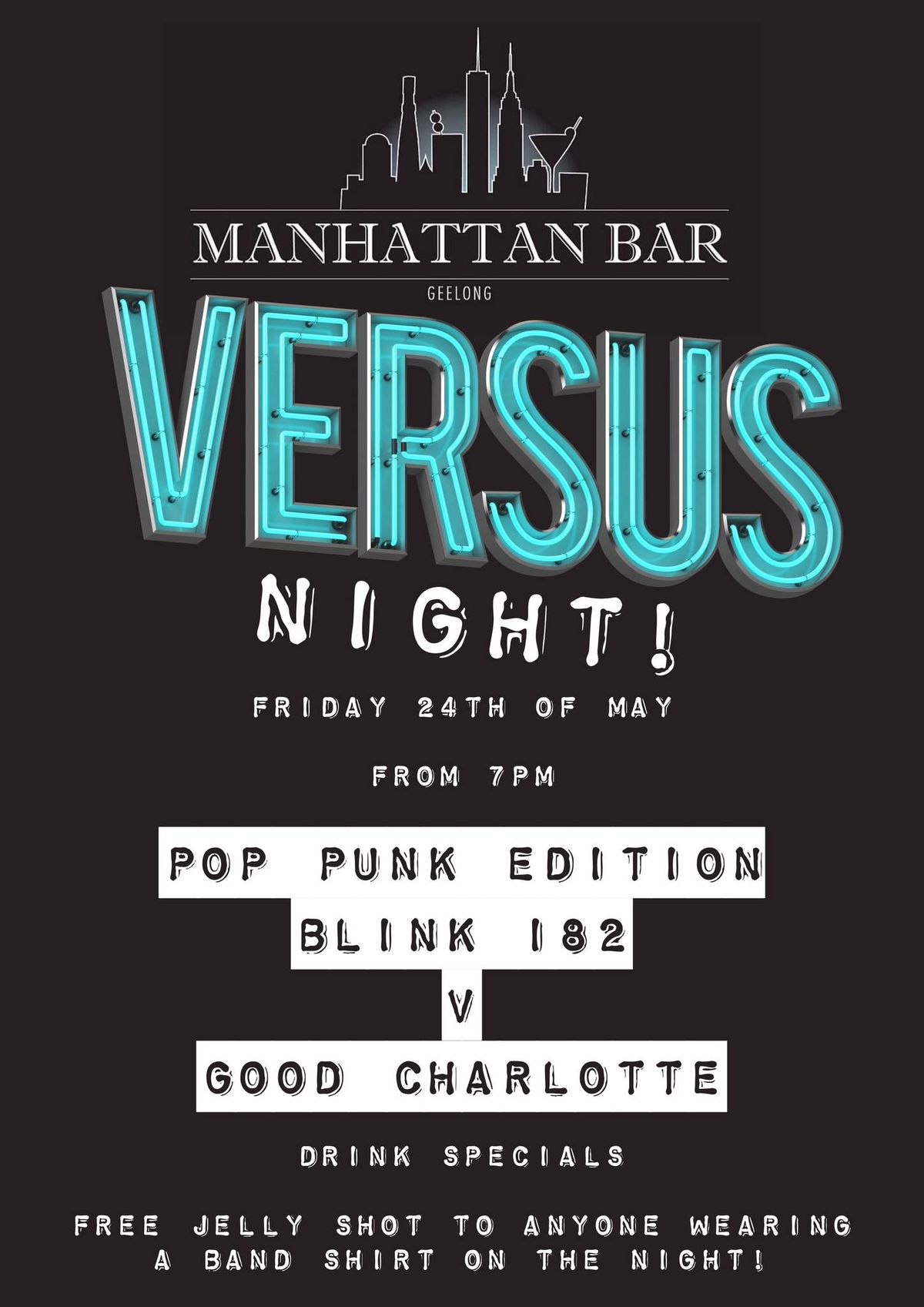 Manhattan Bar Presents: Versus Night POP PUNK EDITION