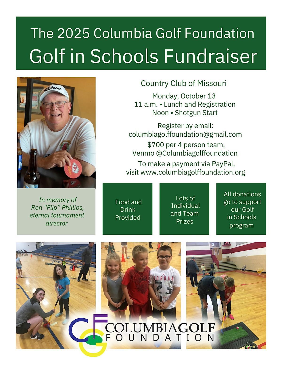 Columbia Golf Foundation's 2025 Fundraiser Tournament!