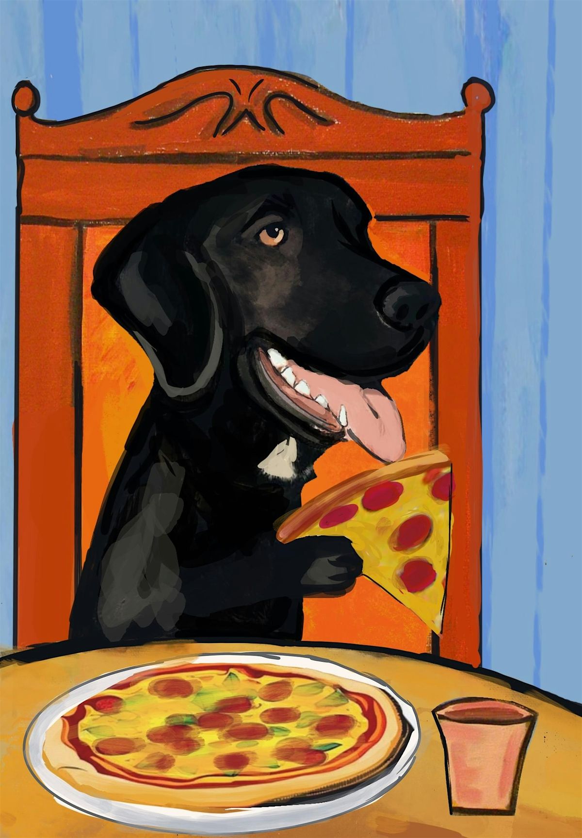 Paws & Pinot: Paint Your Pet at Geraci\u2019s Slice Shop