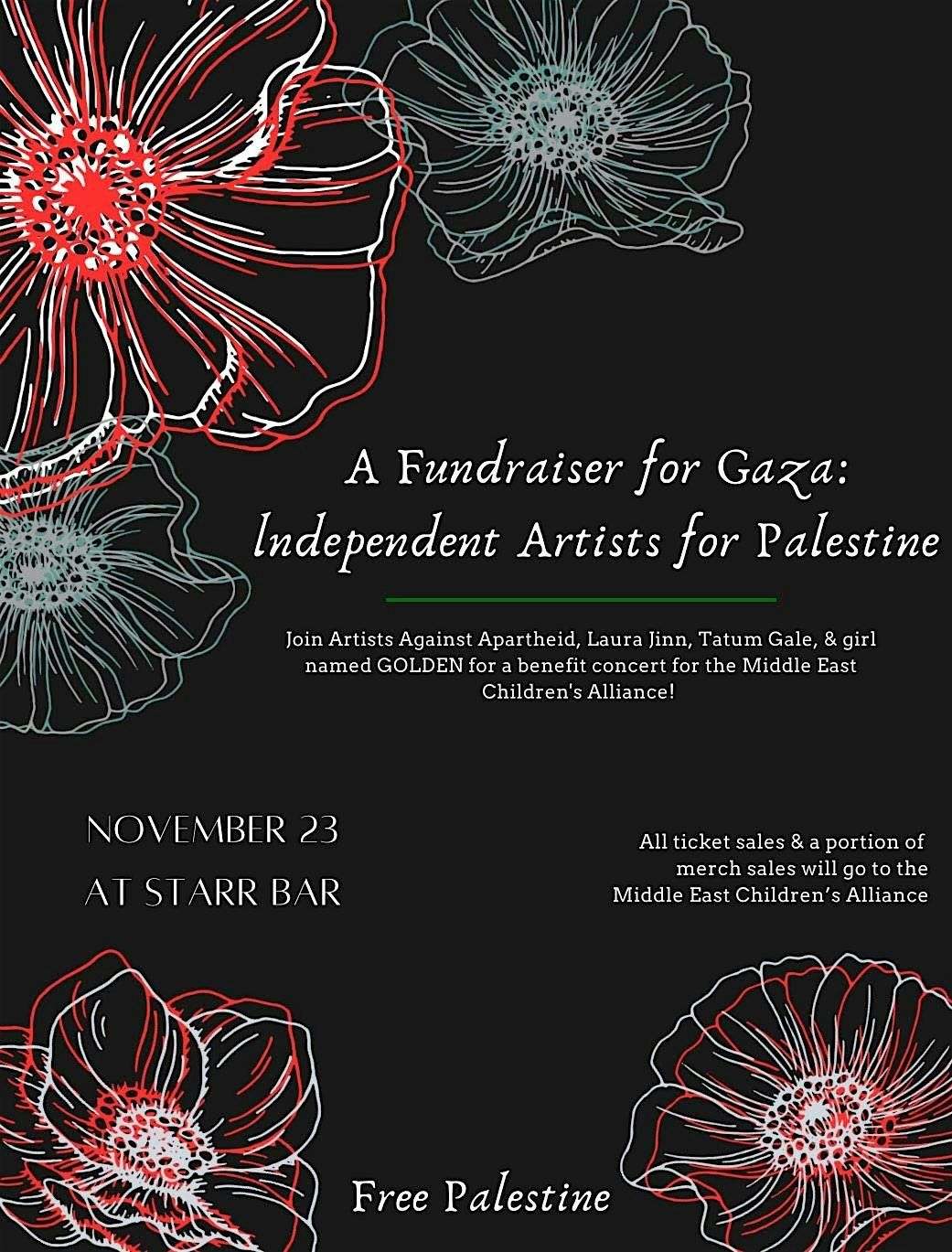 A Fundraiser for Gaza: lndependent Artists for Palestine