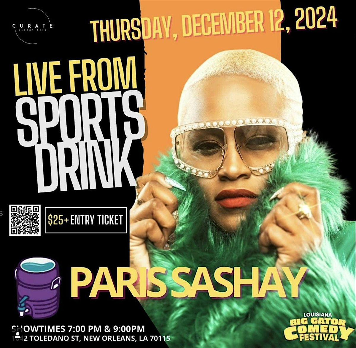 Paris Sashay at SPORTS DRINK (Thursday - 7:00pm Show)