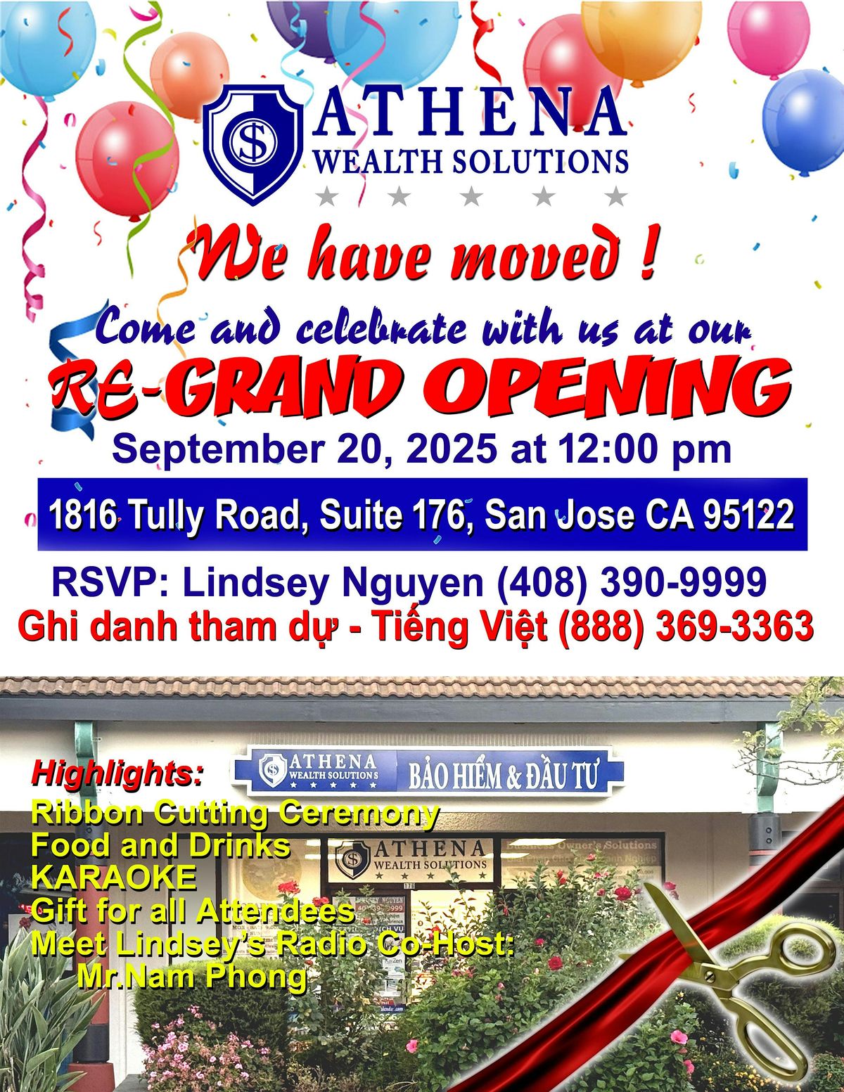 Athena Wealth Solutions Re-Grand Opening