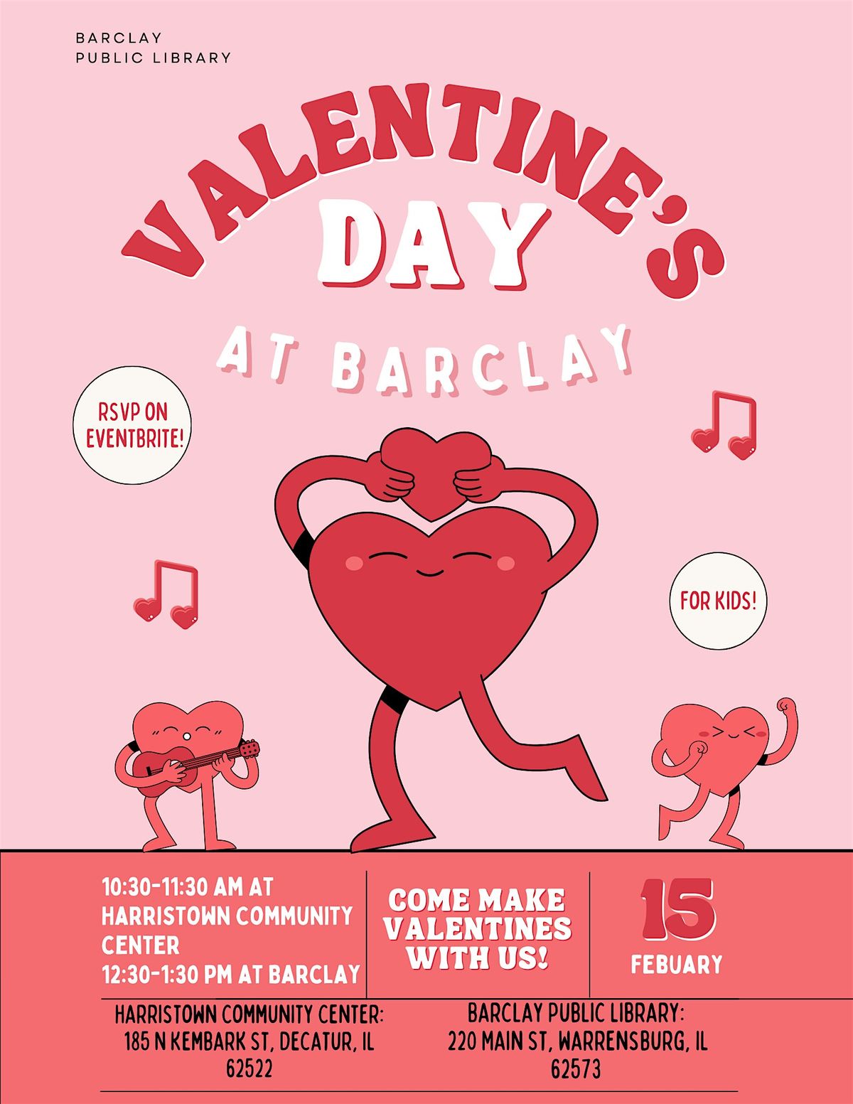 Valentine's Day at Barclay- Harristown Community Center