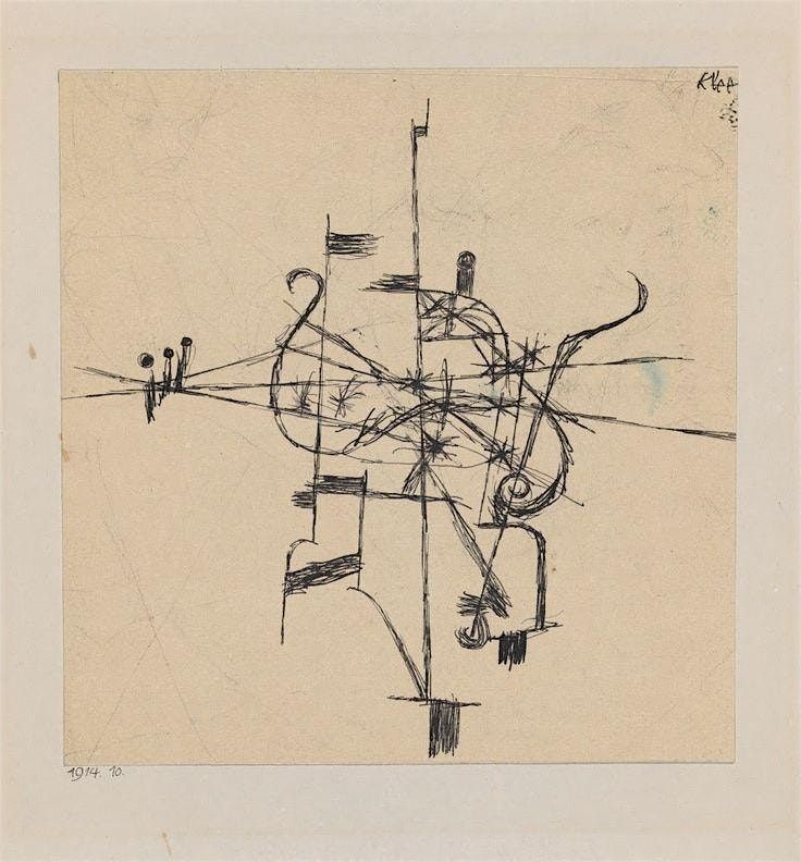 Early Masterworks Life Drawing + Live Music } *Paul Klee* London Christmas