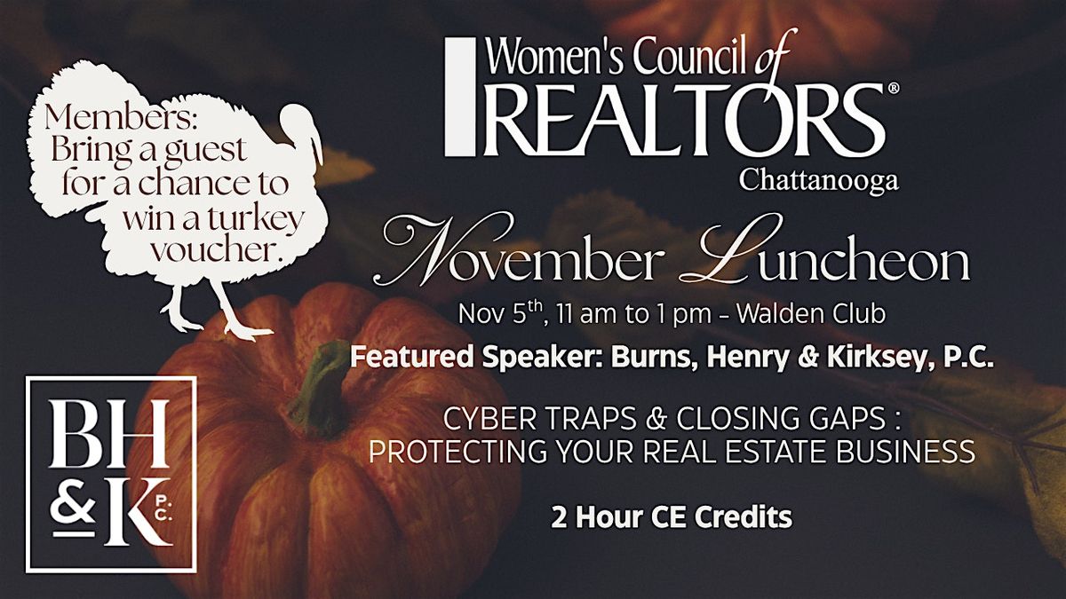 November Luncheon with CE credit!