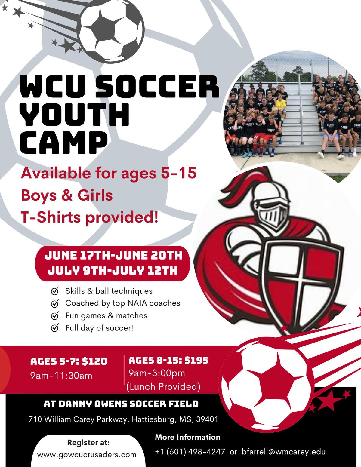 2024 WCU Boys & Girls Youth Soccer Camp # 1