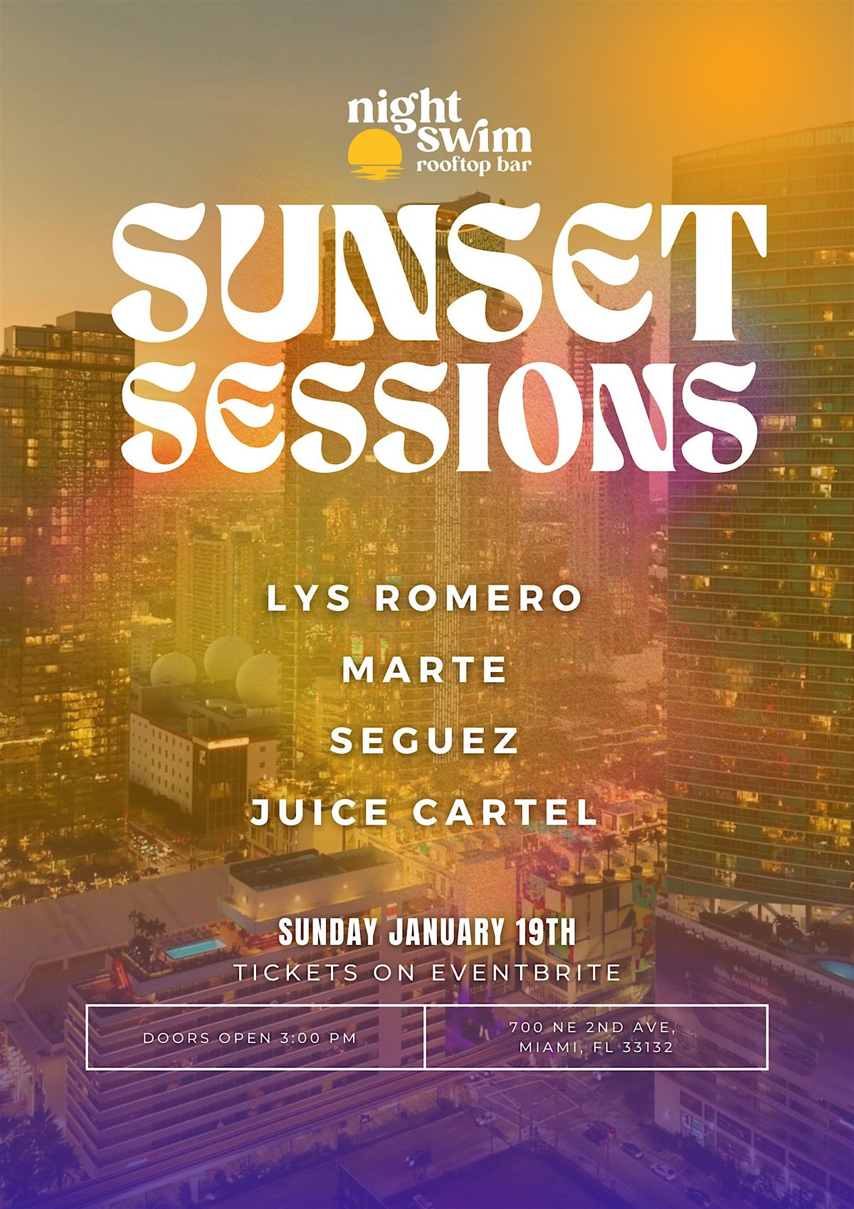 Sunset sessions @ NightSwim Rooftop