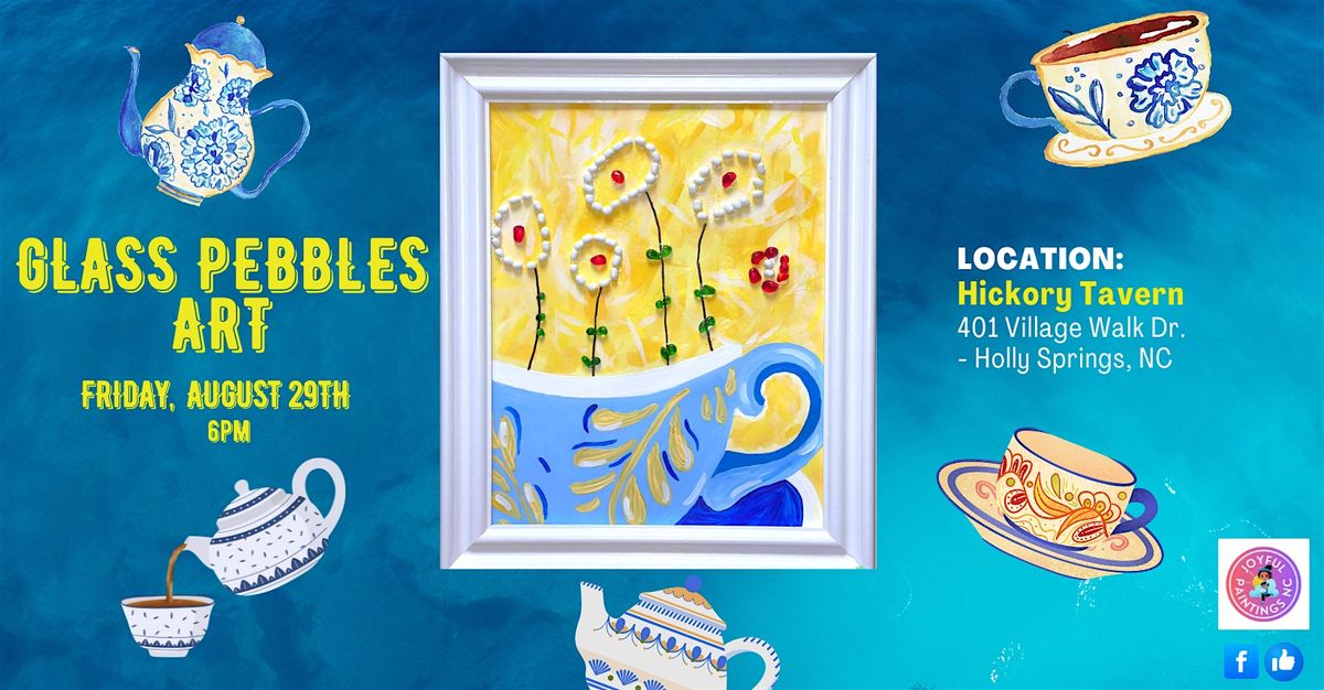 Glass Pebble Art & Chinoiserie Mug Paint Night