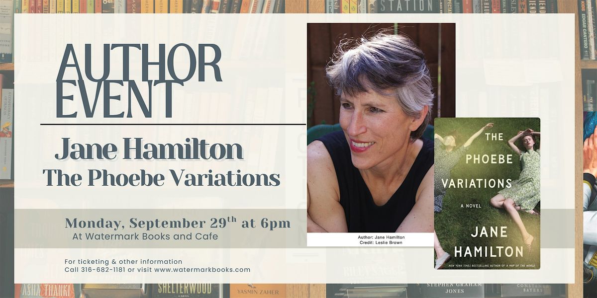 In Store Event with Jane Hamilton