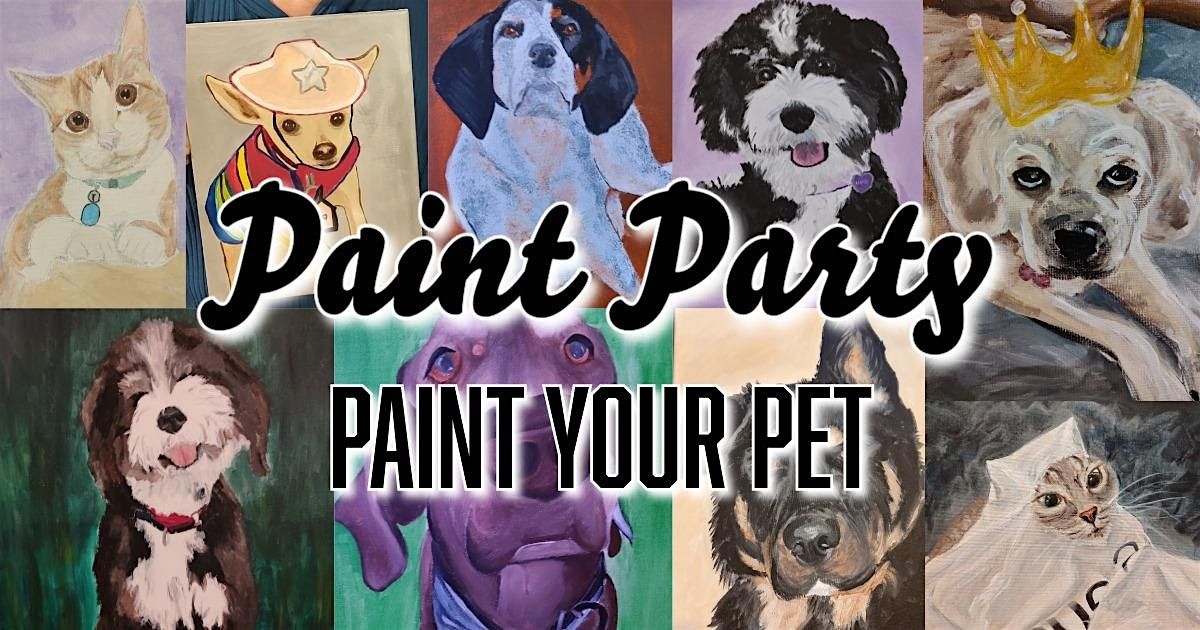 Pet Portrait Paint Party at The Copper Pub