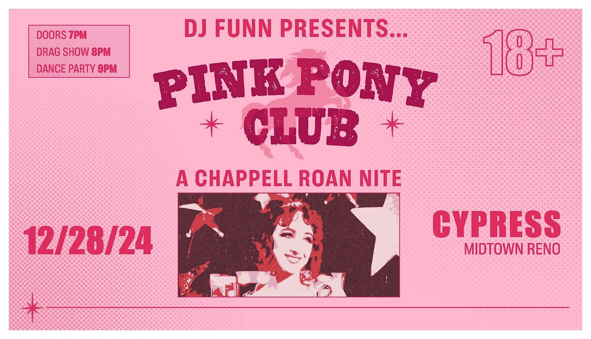 Pink Pony Club (a Chappell Roan nite)