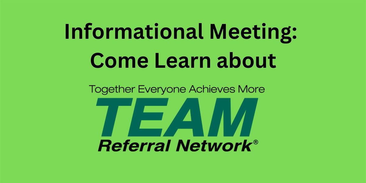 TEAM Henderson Chapter - Info Meeting