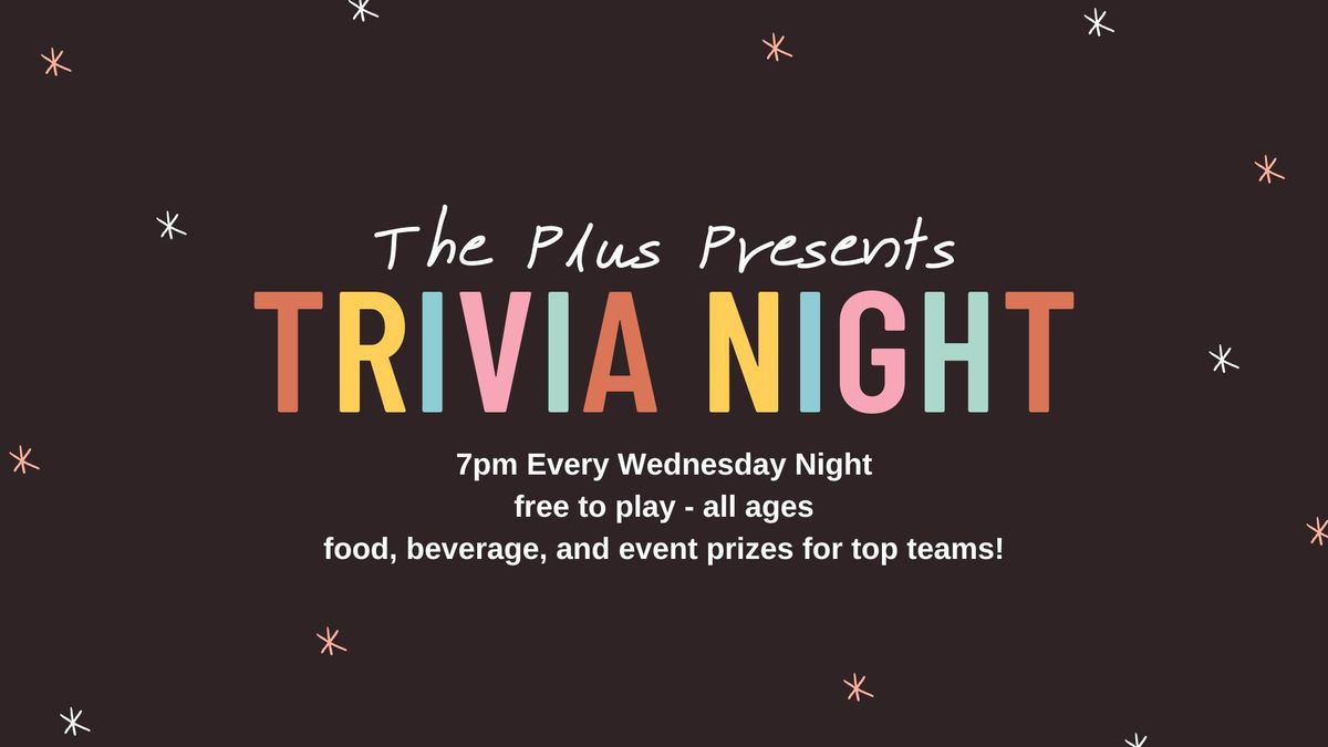 General Knowledge Trivia Night at The Plus!