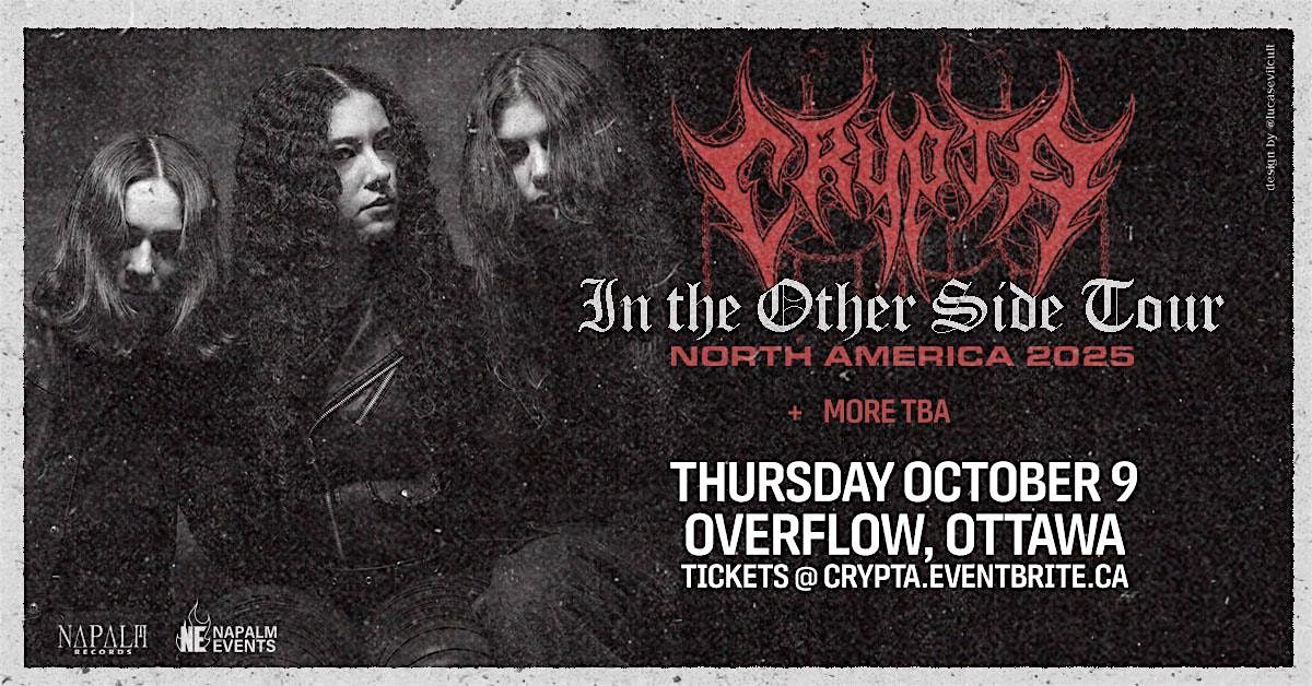CRYPTA + A SCAR FOR THE WICKED + MORTAL RITES + LURIDITY