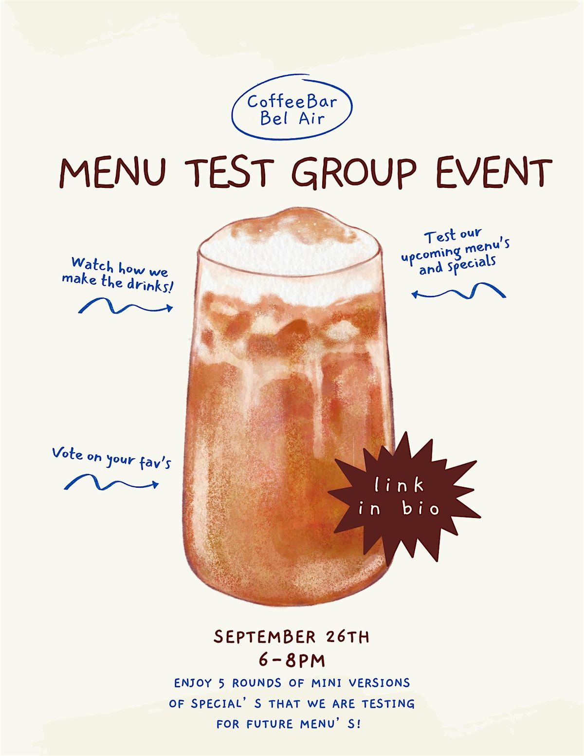Menu Test Group Event