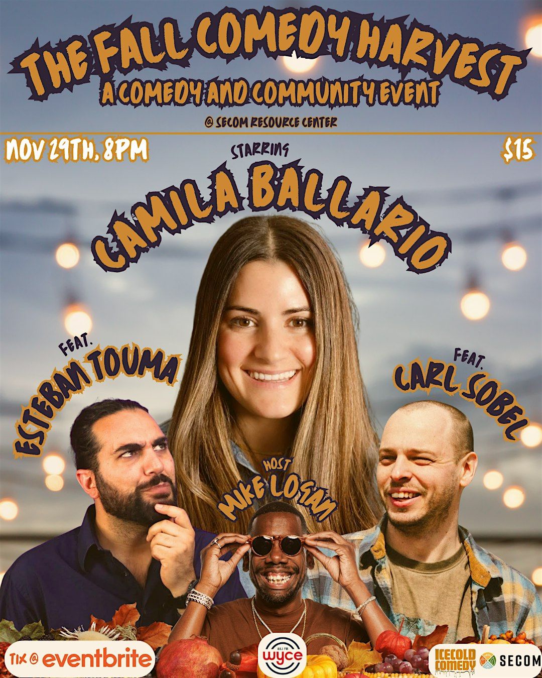 The Fall Comedy Harvest: A comedy and community event