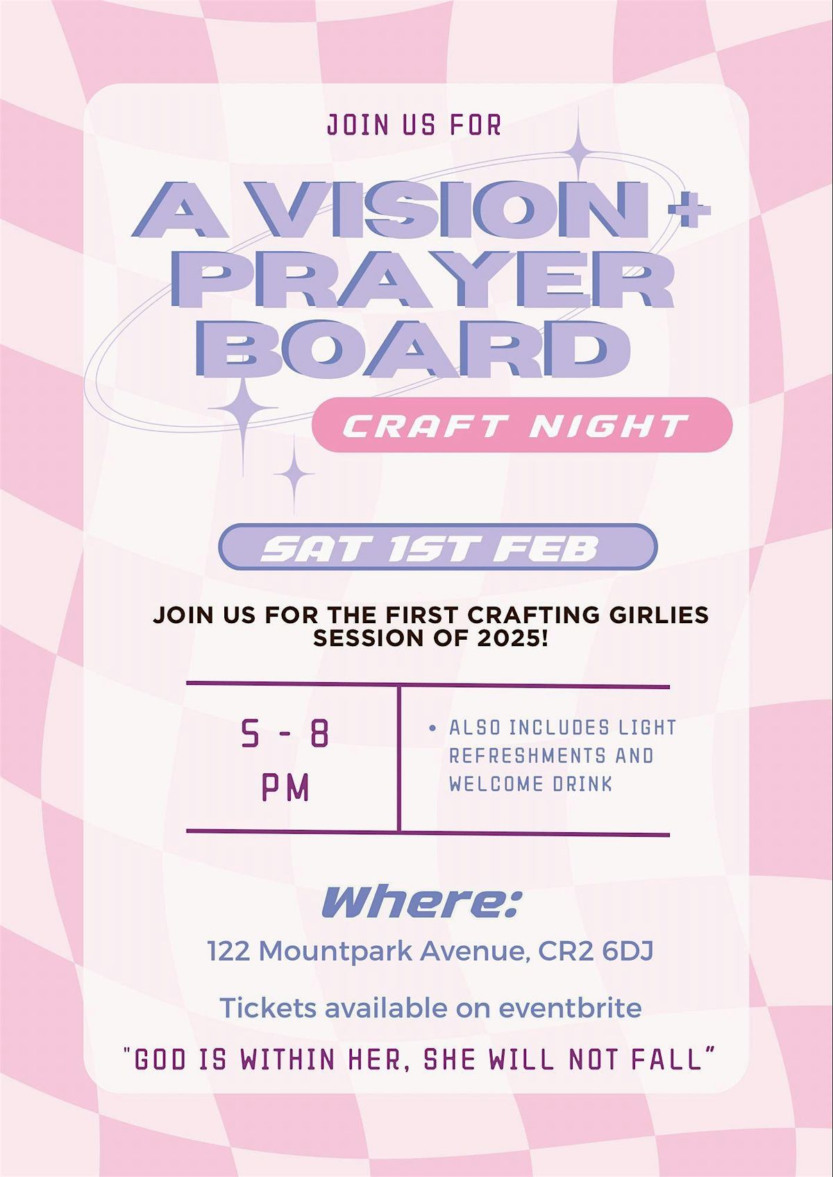 Vision and Prayer Board Craft Night