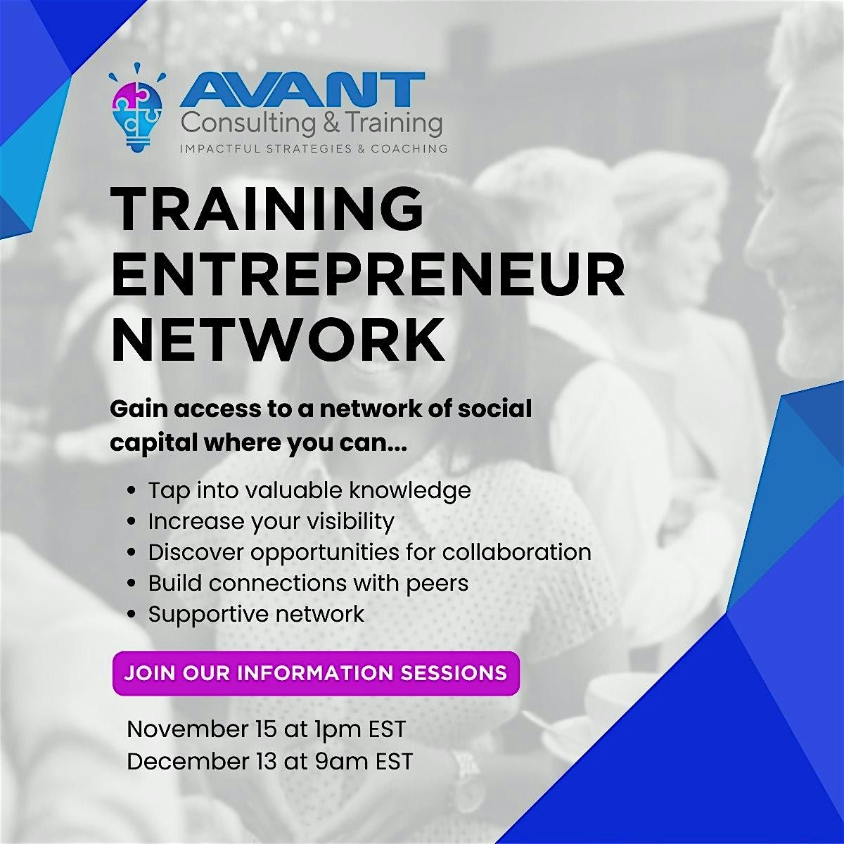 Training Entrepreneur Network Information Session