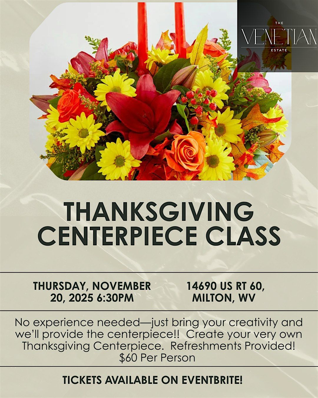 Thanksgiving Centerpiece Class