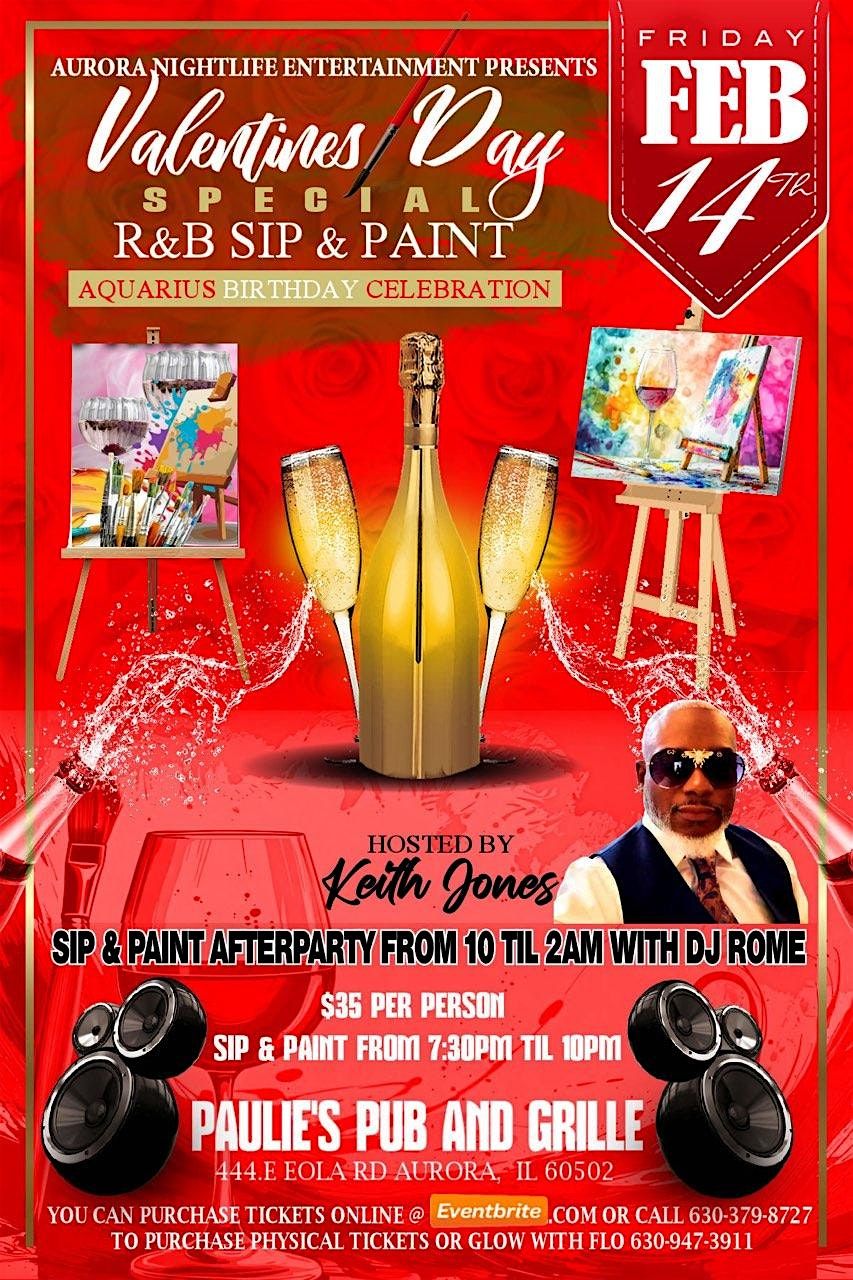 Valentine's Day R&B Sip & Paint - Aquarius Celebration After Party