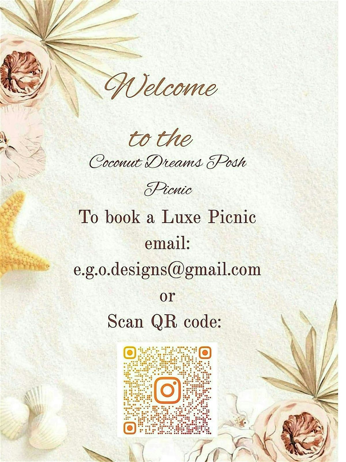 Cocunut Dream Luxe  Posh Picnic