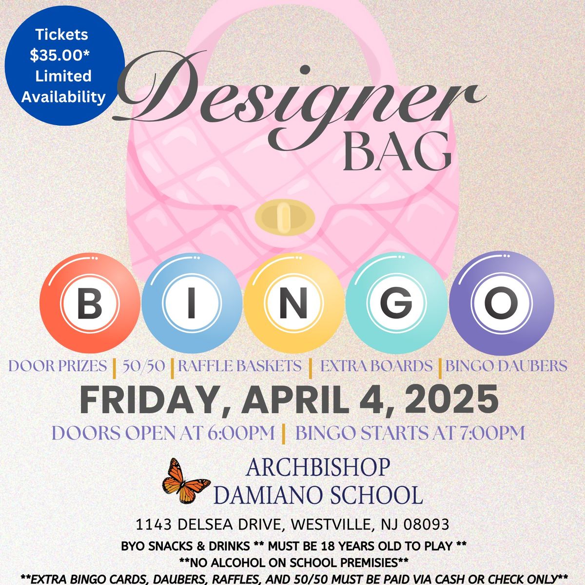 Archbishop Damiano School 2nd Annual Designer Bag Bingo