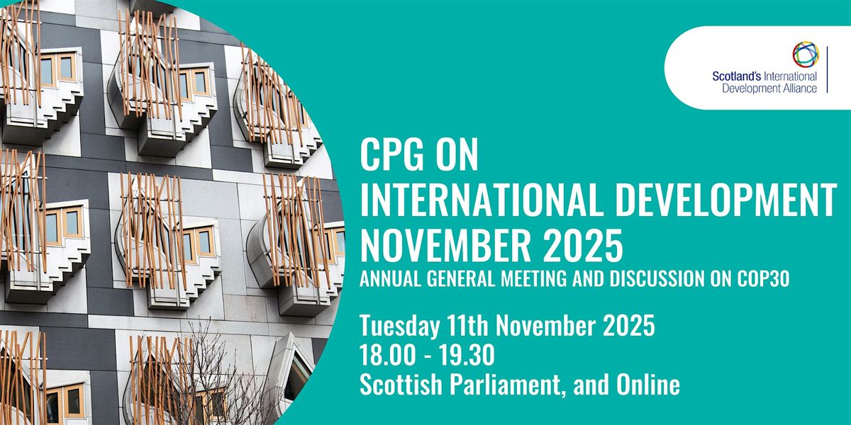 CPG on International Development  (Tues 11th November 2025)