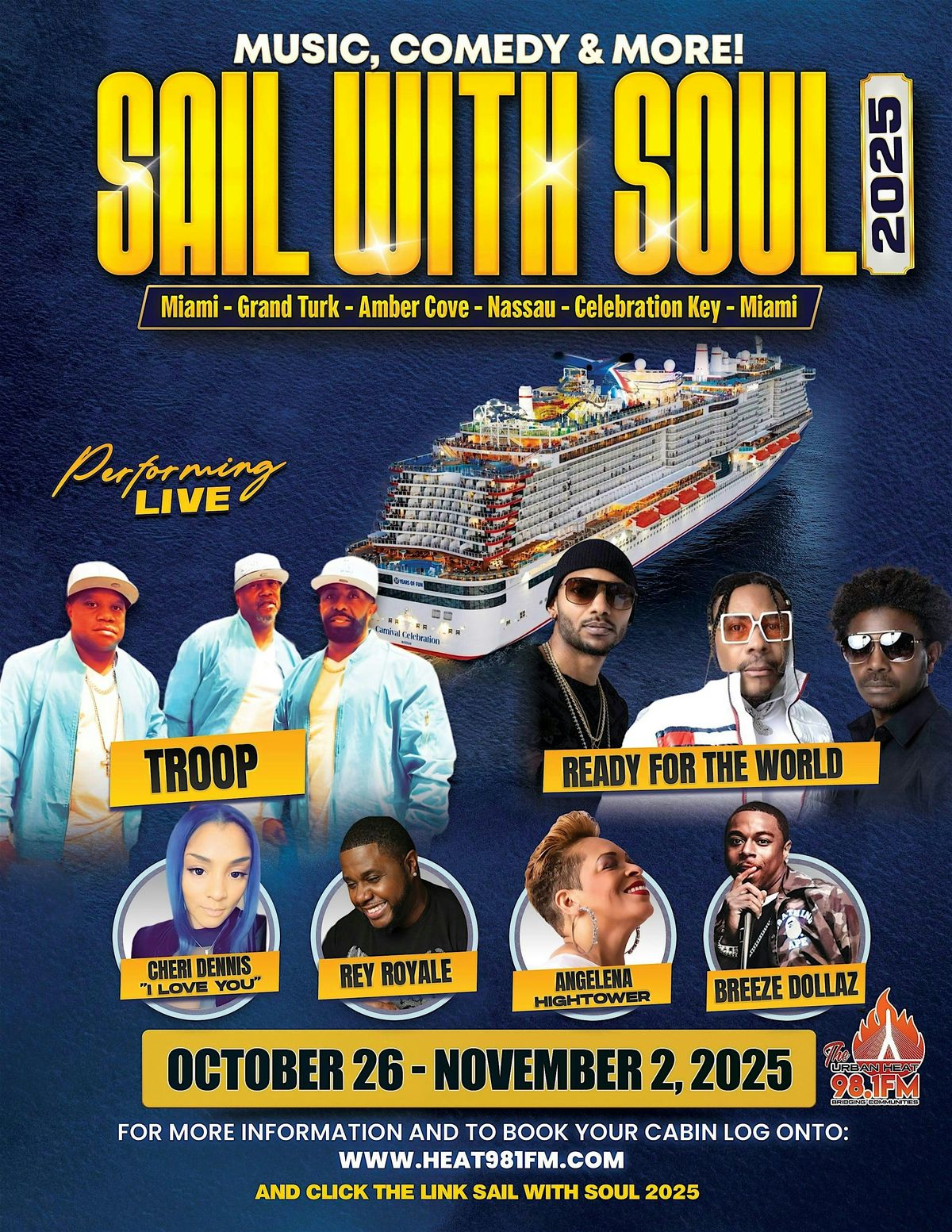 Sail With Soul 2025 Concert Cruise Package