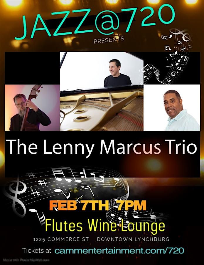 Jazz@720 presents Lenny Marcus Trio