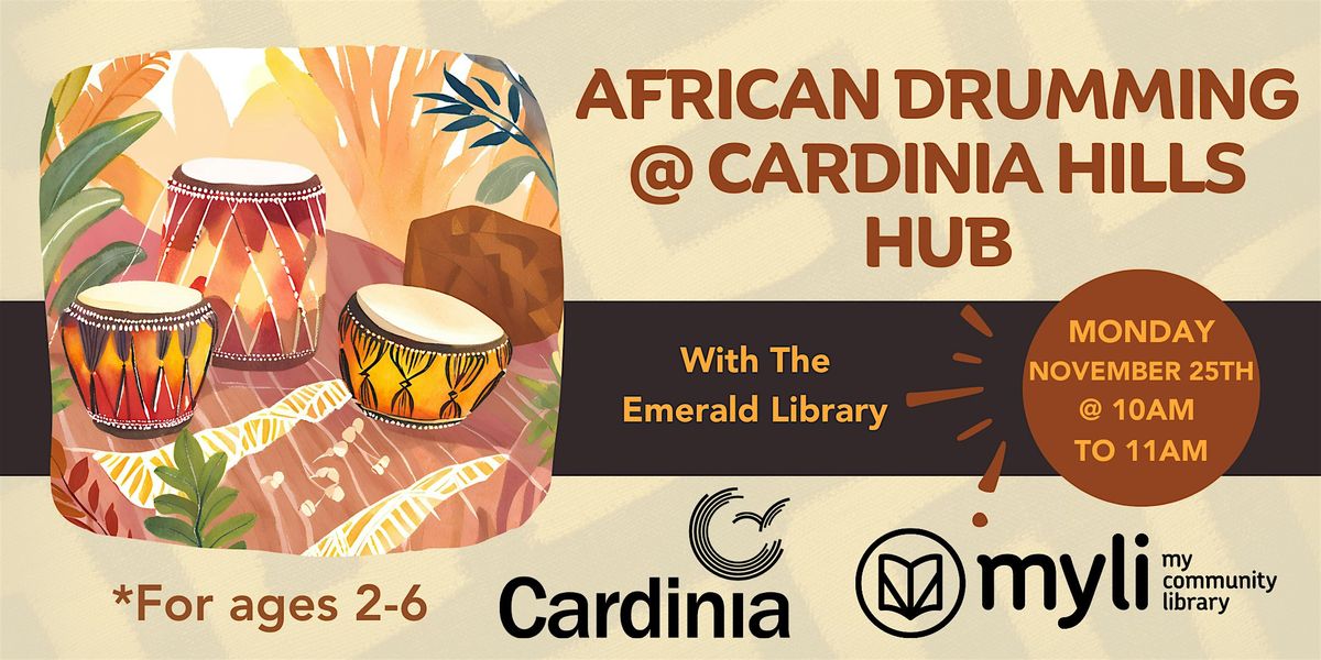 African Drumming @ Cardinia Hills Hub with the Emerald Library