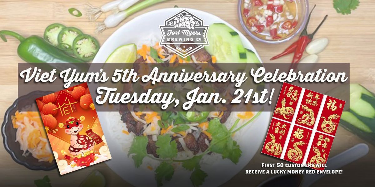 Viet Yum's Anniversary Celebration @ FMBrew