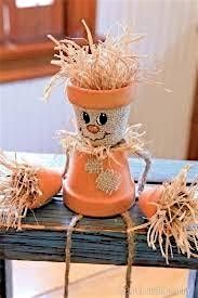 Scare Crow Flower Pot