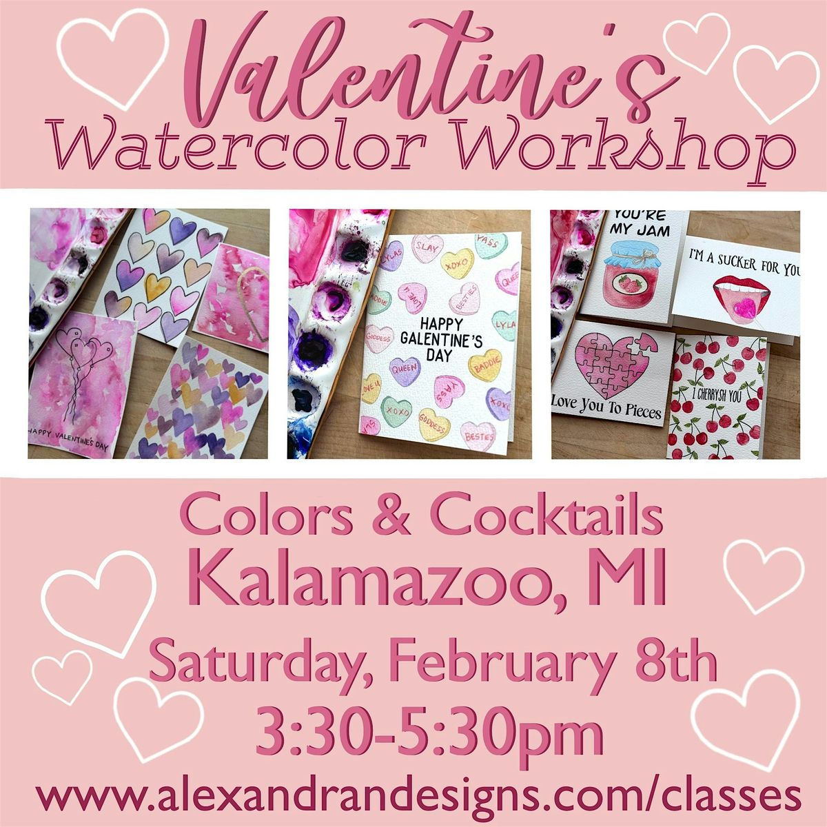 Valentine\u2019s Watercolor Workshop