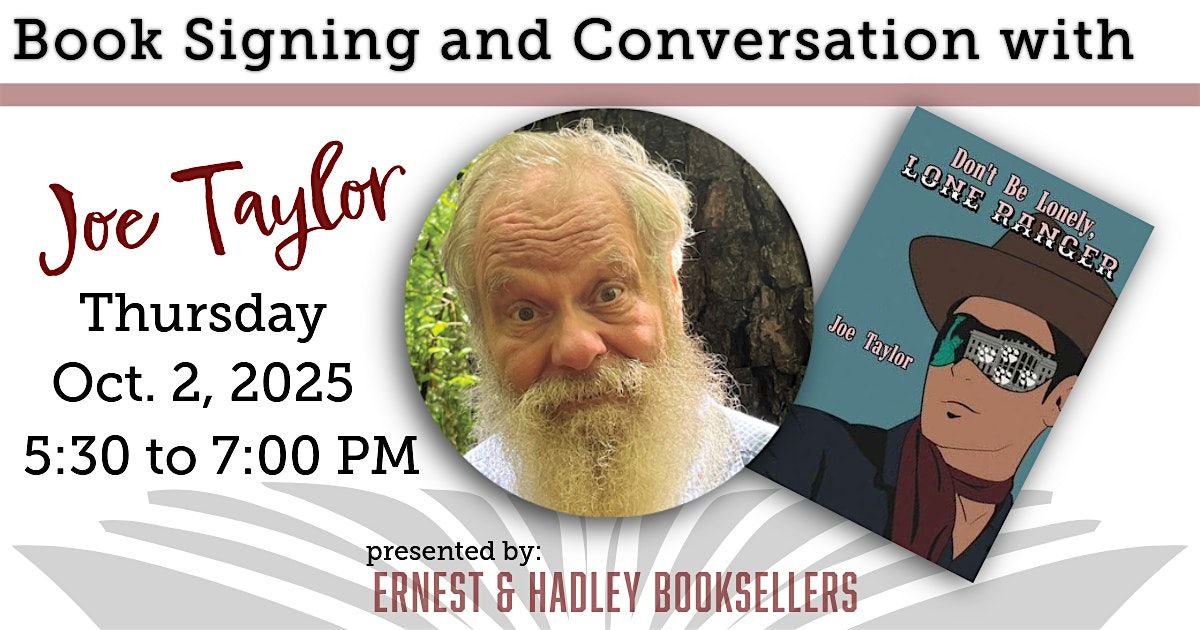 Book Signing and Conversation with Joe Taylor