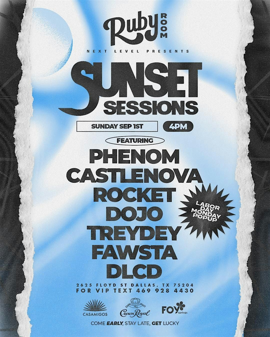 Sunset Sessions 9\/1 (Monday Pop Up)
