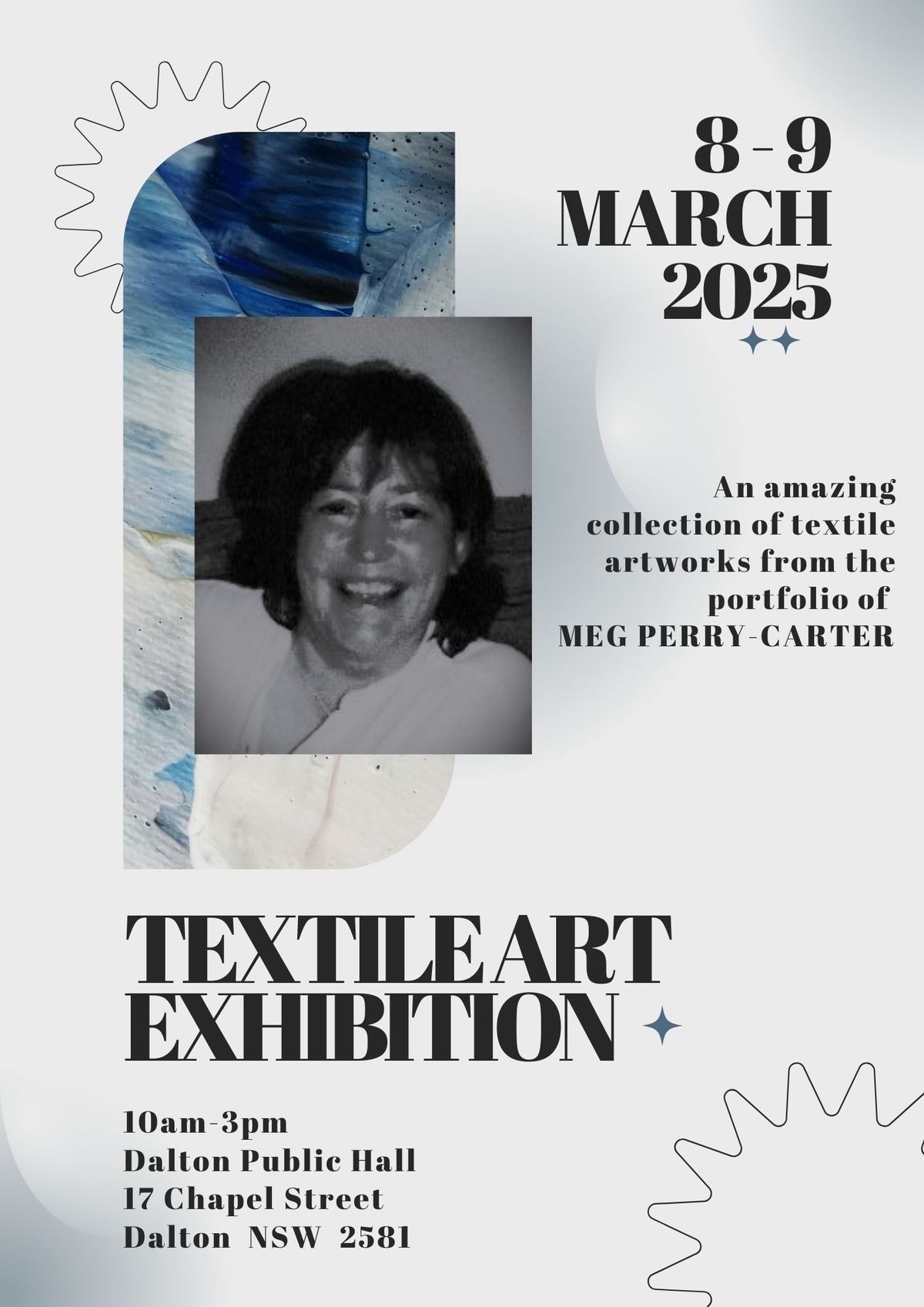 TEXTILE ART EXHIBITION - WALLHANGINGS BY MEG PERRY-CARTER