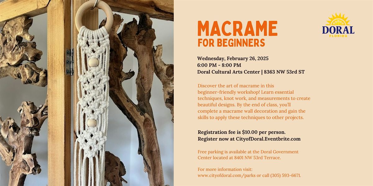 Macrame for Beginners