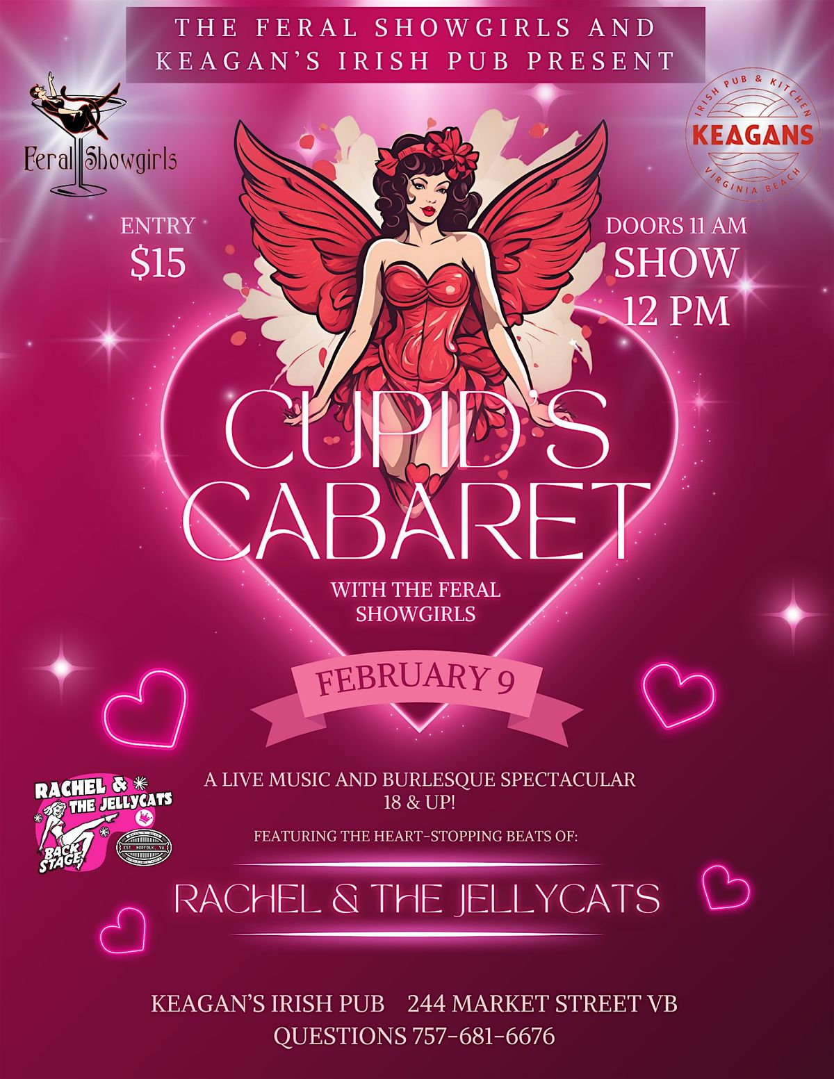 Cupid's Cabaret! Live Music and Burlesque Brunch Spectacular!