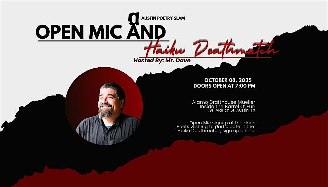 Austin Poetry Slam Presents The Open Mic and Haiku Deathmatch