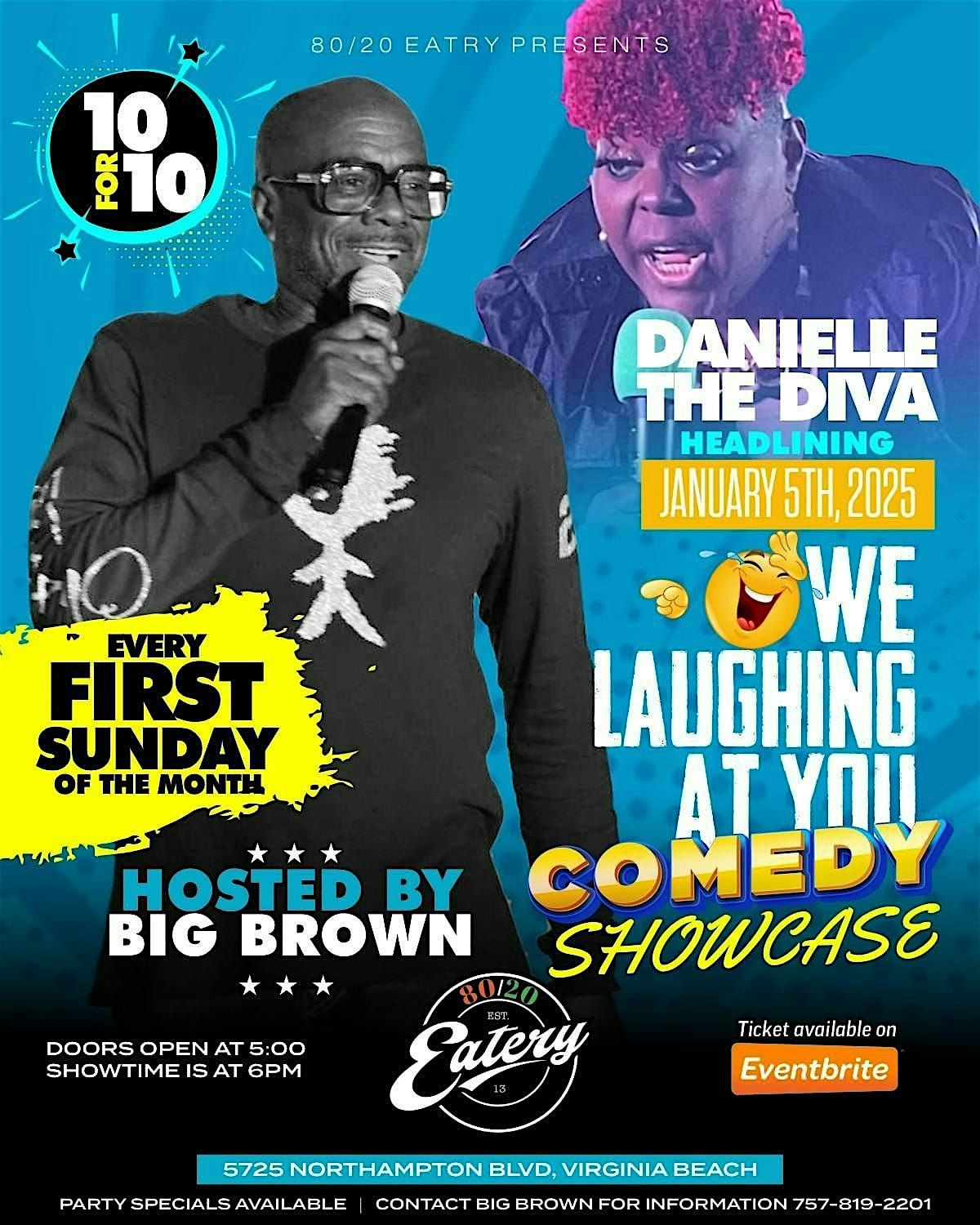 EVERY FIRST SUNDAY OF THE MONTH  COMEDY