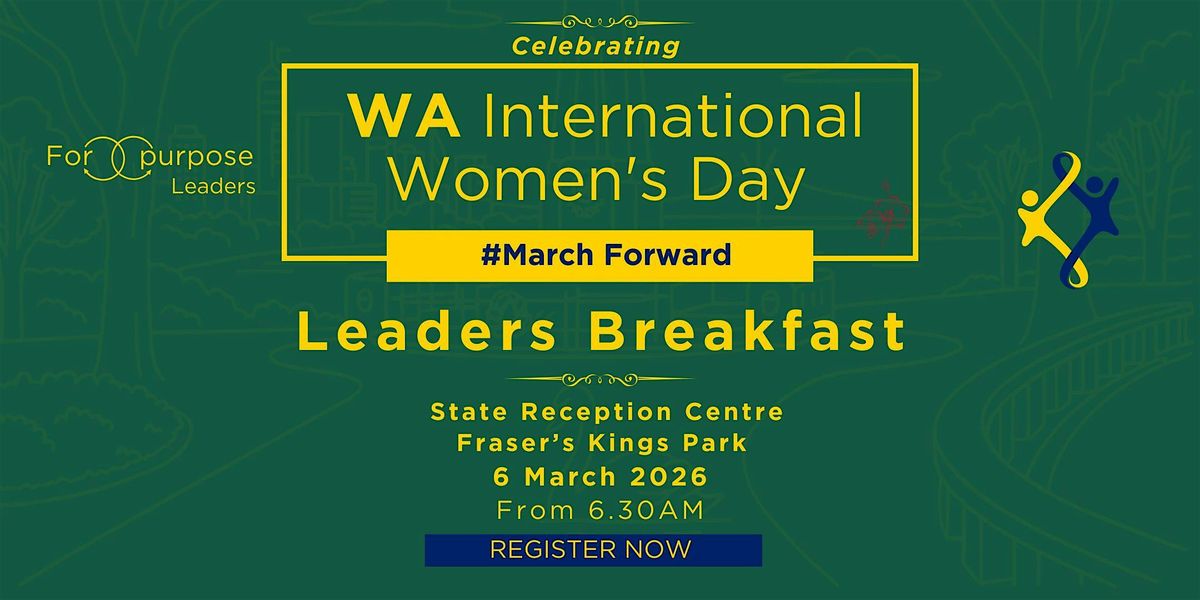 WA  International Women's Day 2026  - Leaders Breakfast Event